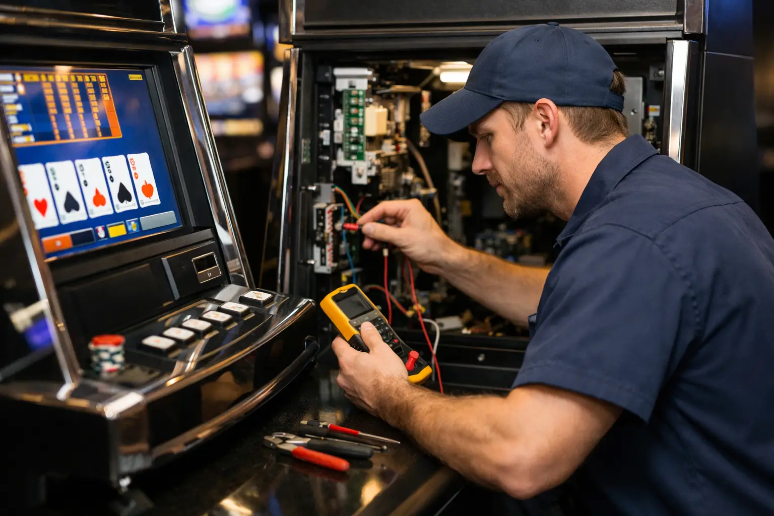 Who Repairs Video Poker Machines?