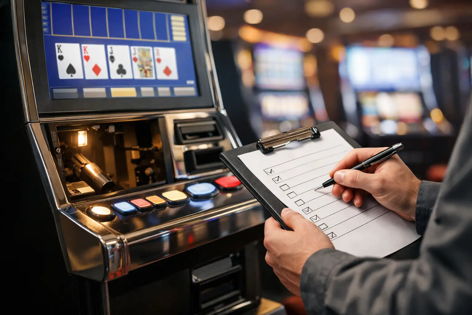 Used Video Poker Machine Inspection Checklist