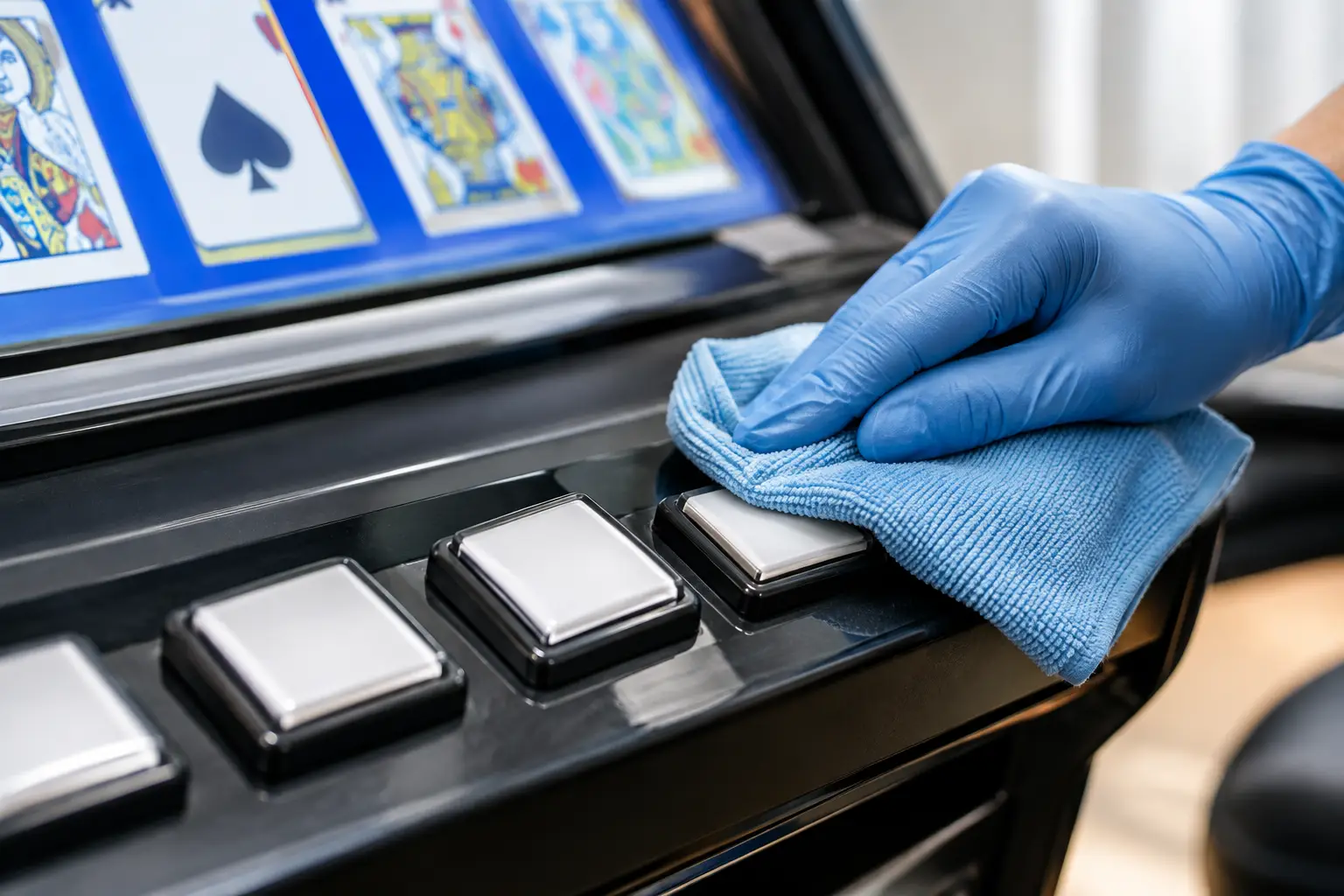 How to Clean Video Poker Buttons Without Damage