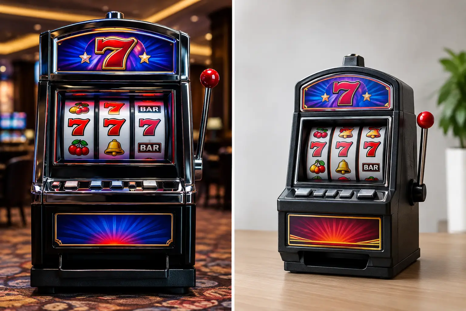 Casino Grade Machines Versus Replica Slots